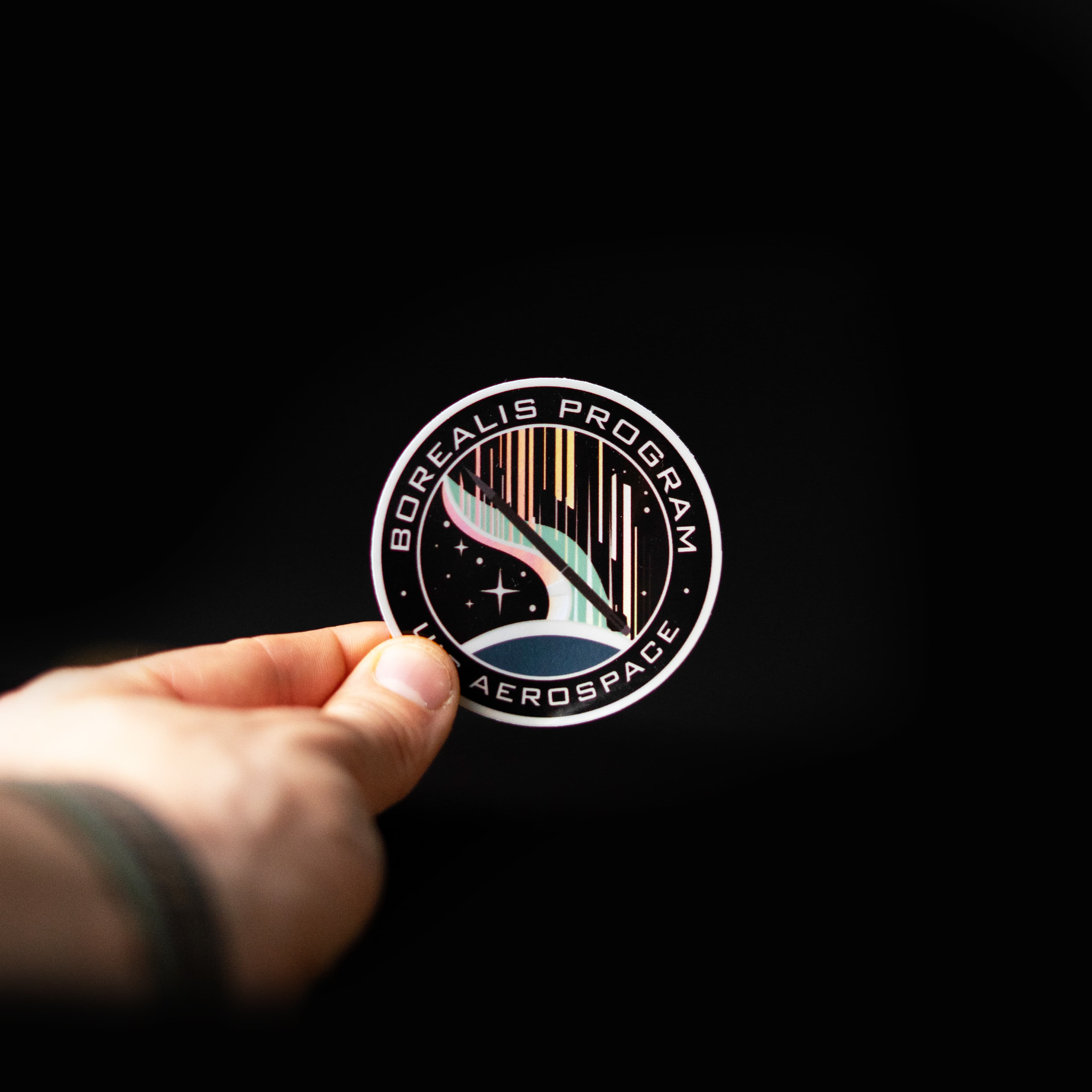Borealis holografiske klistremerker - Mr.Sticker