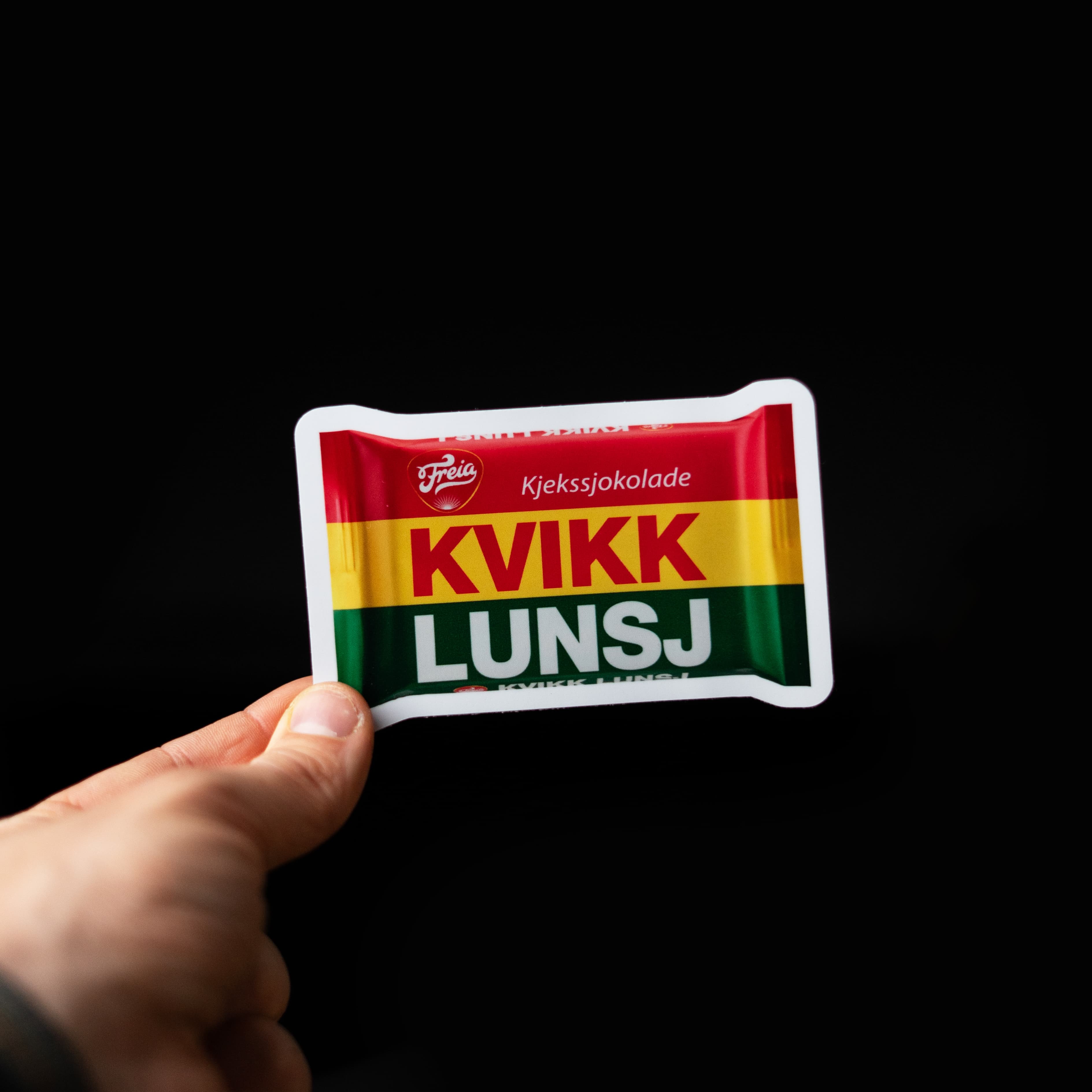 Standard klistremerker for Kvikk Lunsj